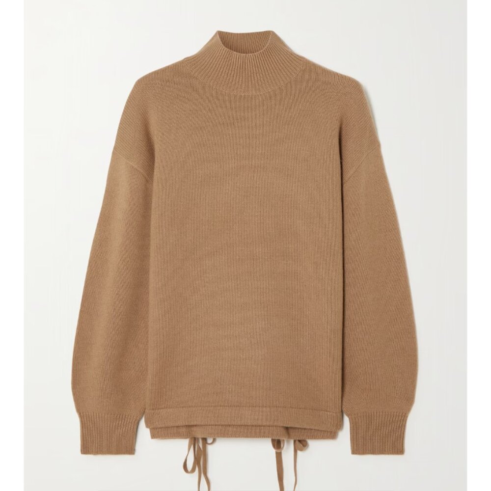 Theory Drawstring-detailed Cashmere Turtleneck Sweater